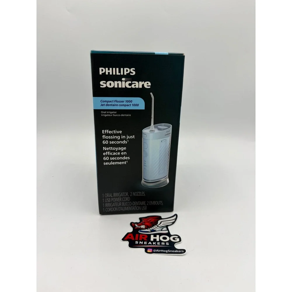 Philips Sonicare Compact Flosser 1000 Light Blue Oral Irrigator HX3801/21